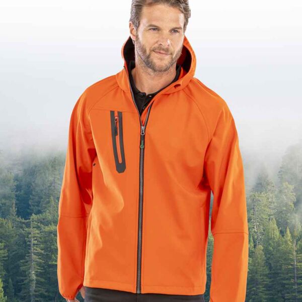 Result Recycled Three Layer Printable Hooded Soft Shell Jacket Thumbnail