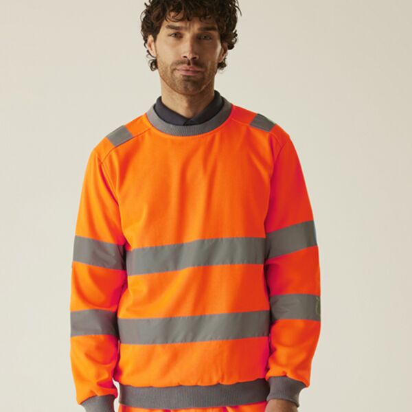 Regatta High Visibility Pro Contract Crew Neck Sweatshirt Thumbnail