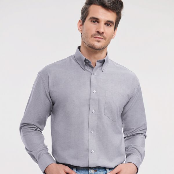 Russell Athletic Collection Long Sleeve Easy Care Oxford Shirt Thumbnail