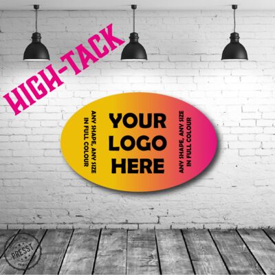 High-Tack Oval Vinyl Stickers Thumbnail