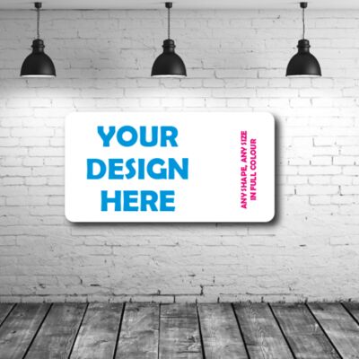 Rectangle Vinyl Stickers with Rounded Corners Thumbnail