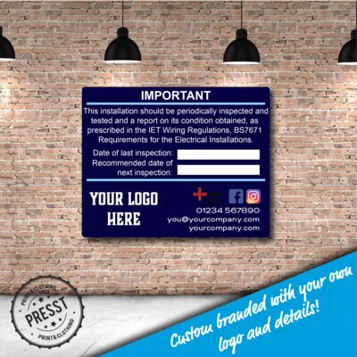 EICR / Periodic Inspection Electrical Stickers Thumbnail