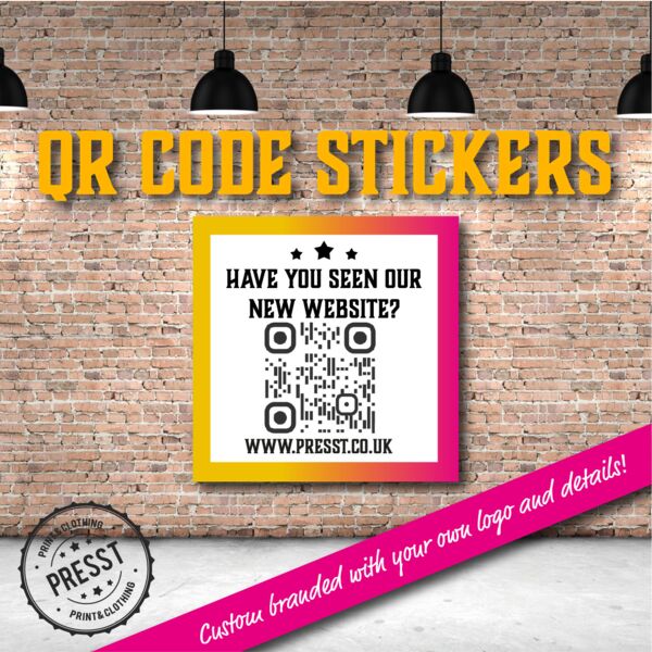 QR Code Stickers Square Thumbnail