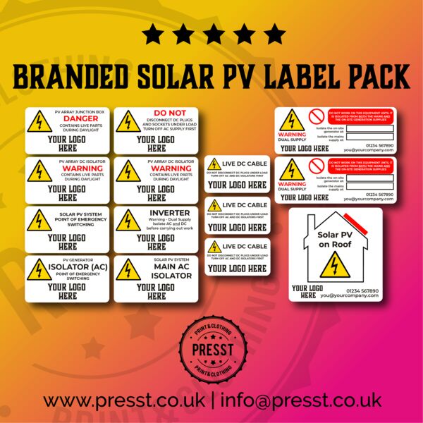 Solar PV Installation Label Bundle Thumbnail