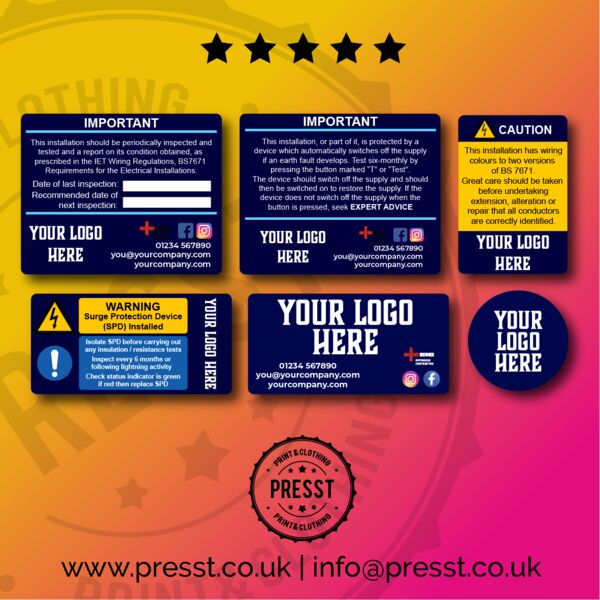 SPD Electrical Sticker Bundle 3 Thumbnail