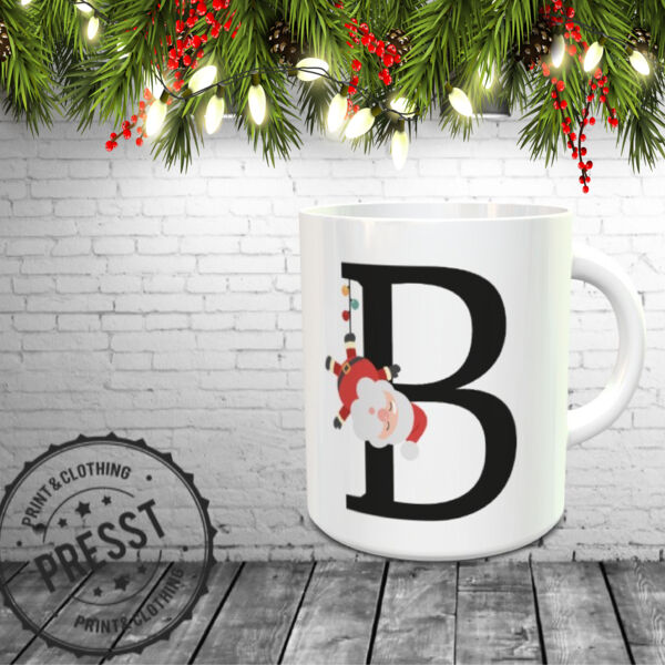 Monogram Mug - Santa Design Thumbnail